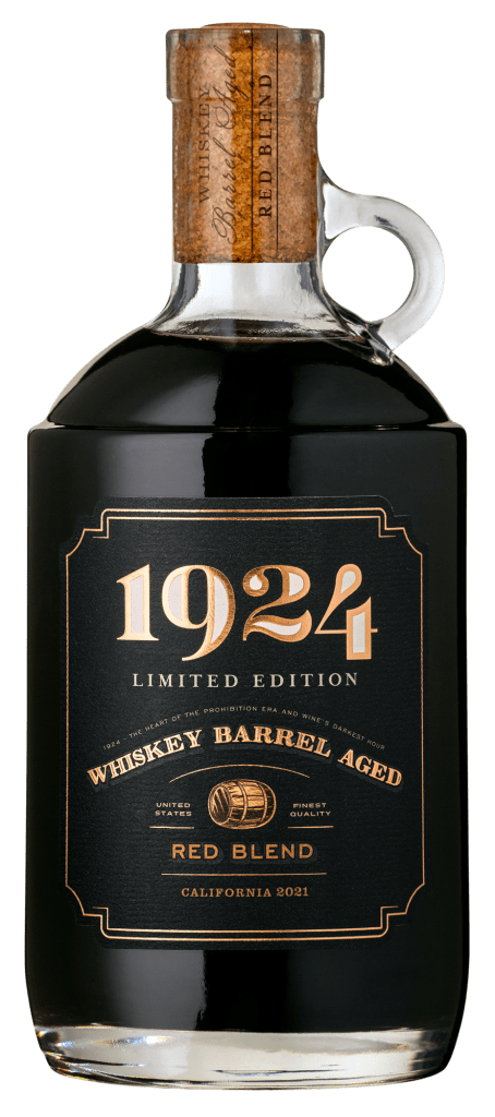1924 Whiskey Barrel Aged Red Blend Wine bottle