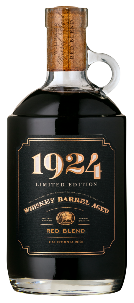 1924 Whiskey Barrel Aged Red Blend Wine bottle