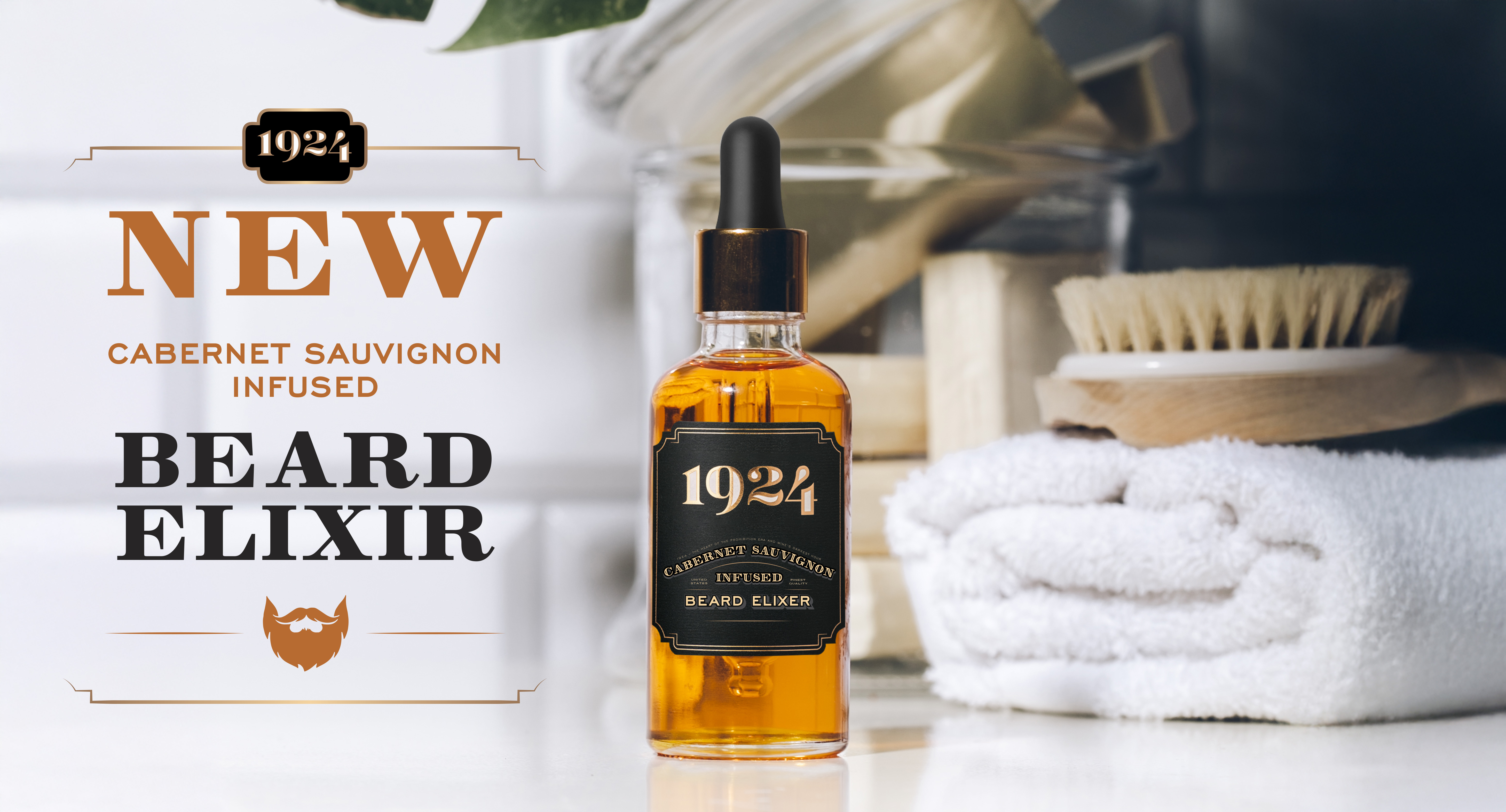 New! 1924 Cabernet Sauvignon infused Beard Elixir