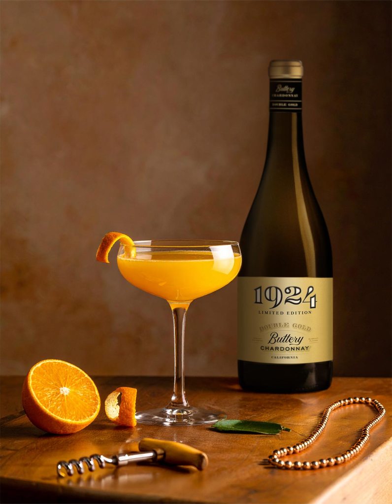 Photo of the Buttery Chardonnay Golden Hour cocktail