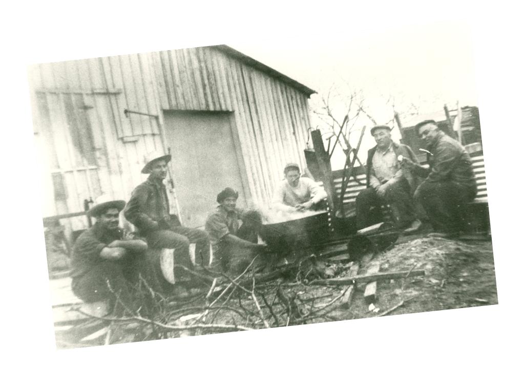 Historical photo from the Gaspare Winery